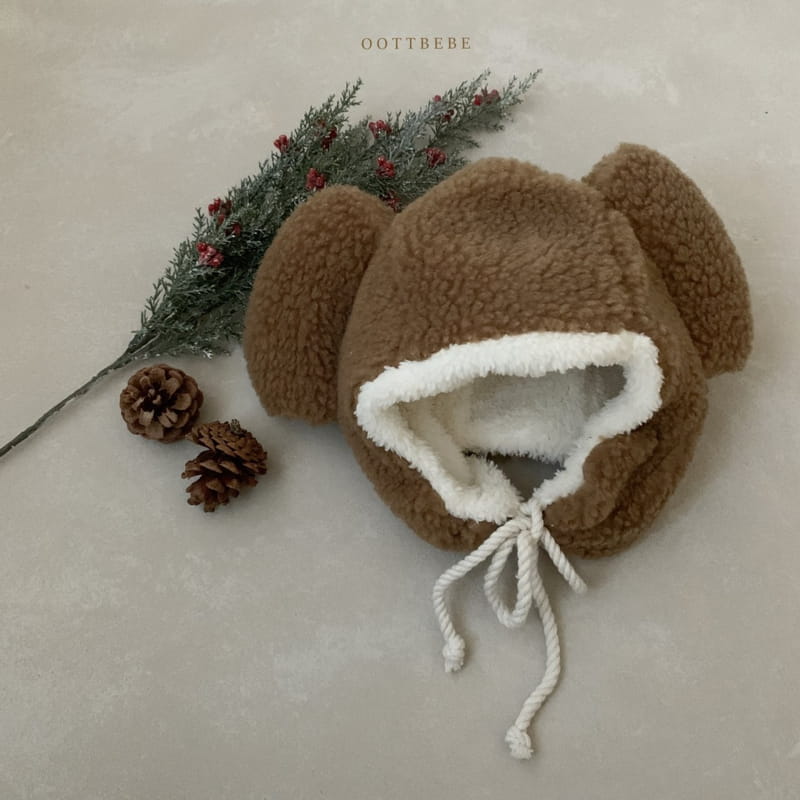 OOTT BEBE - Korean Children Fashion - #Kfashion4kids - Bear Fluffy Hat - 5