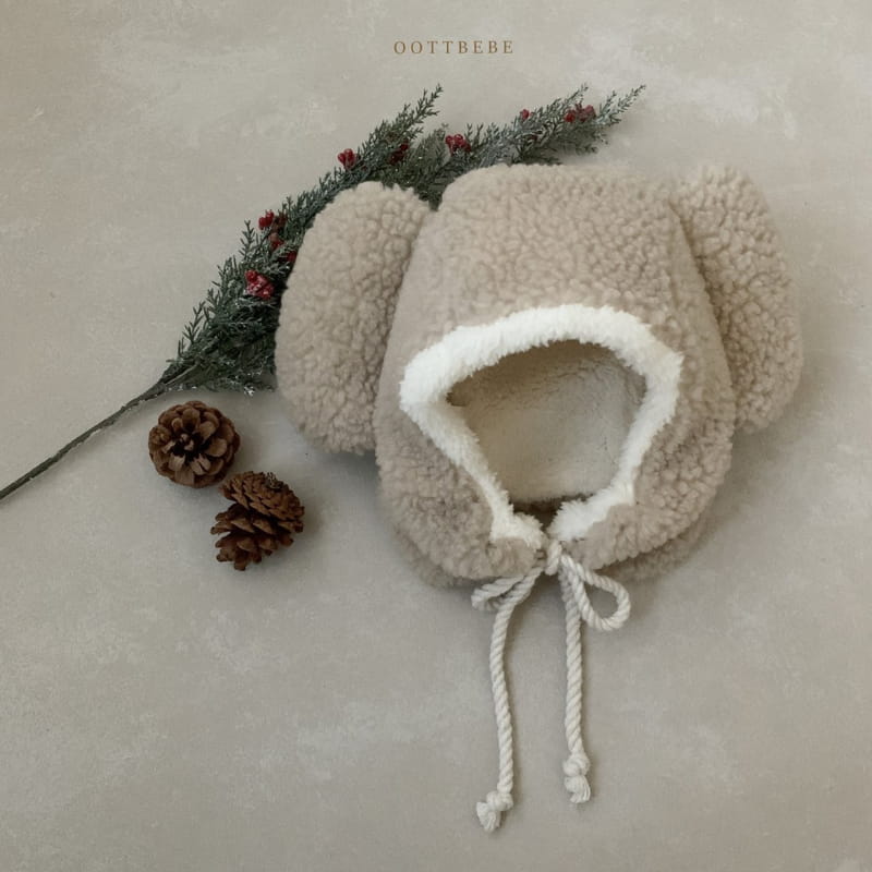 OOTT BEBE - Korean Children Fashion - #Kfashion4kids - Bear Fluffy Hat - 6