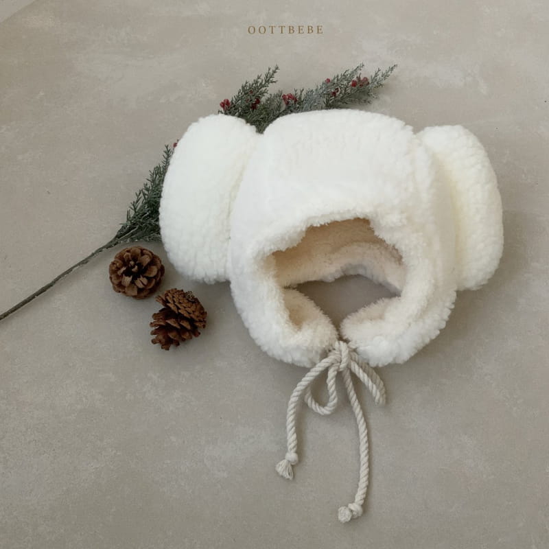 OOTT BEBE - Korean Children Fashion - #Kfashion4kids - Bear Fluffy Hat - 7
