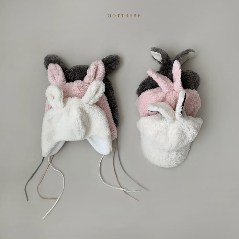 OOTT BEBE - Korean Children Fashion - #Kfashion4kids - Rabbit Fluffy Hat