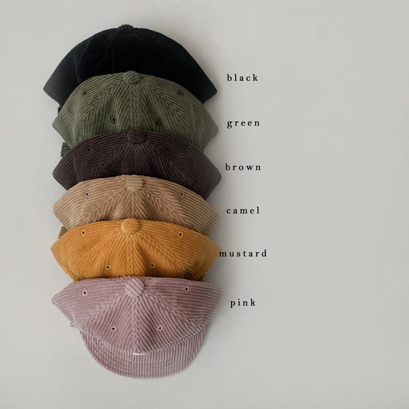 OOTT BEBE - Korean Children Fashion - #Kfashion4kids - Corduroy Button Ball Cap - 7