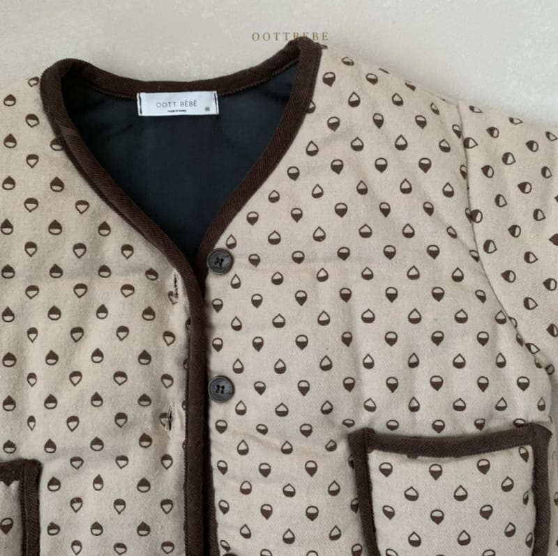 OOTT BEBE - Korean Children Fashion - #Kfashion4kids - Roasted Chestnut Padding Top Bottom Set - 8
