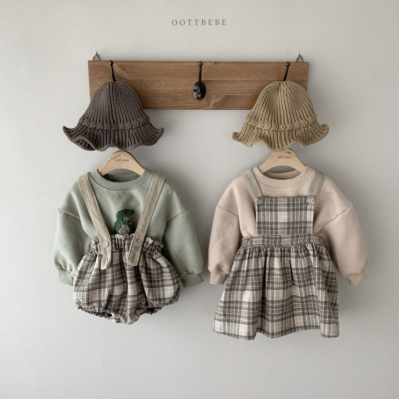 OOTT BEBE - Korean Children Fashion - #Kfashion4kids - Mood Check Bloomer - 12