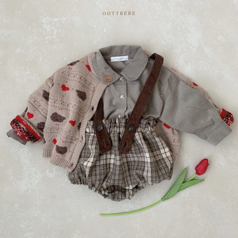 OOTT BEBE - Korean Children Fashion - #Kfashion4kids - Mood Check Bloomer - 3