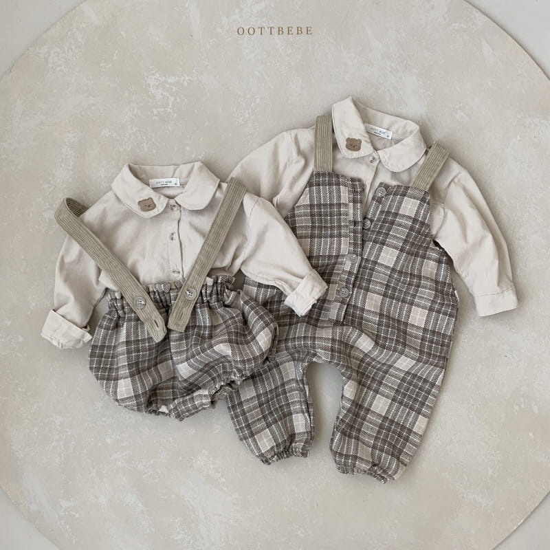 OOTT BEBE - Korean Children Fashion - #Kfashion4kids - Mood Check Bloomer - 6
