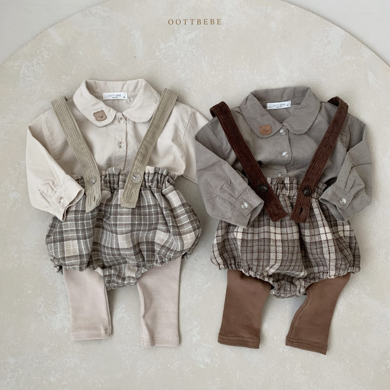 OOTT BEBE - Korean Children Fashion - #Kfashion4kids - Mood Check Bloomer - 7