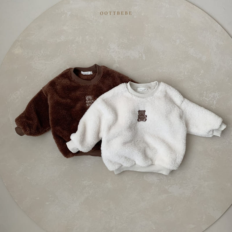 OOTT BEBE - Korean Children Fashion - #Kfashion4kids - Mongsil Bear Top Bottom Set - 3