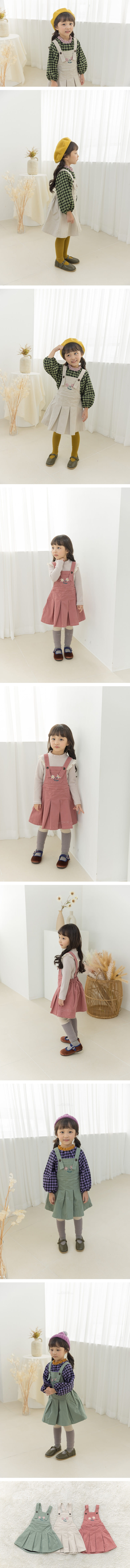 ORANGE MOM - Korean Children Fashion - #Kfashion4kids - Wrinkle Dungarees One-piece