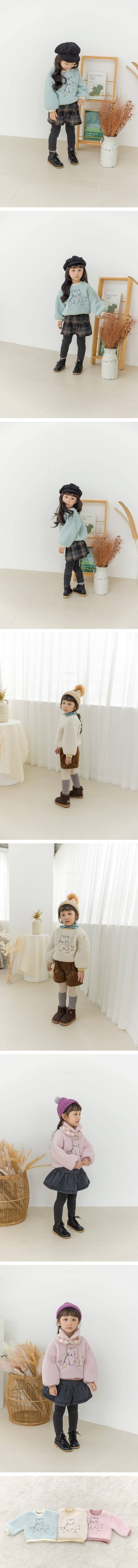 ORANGE MOM - Korean Children Fashion - #Kfashion4kids - Cat Embroidery Tee