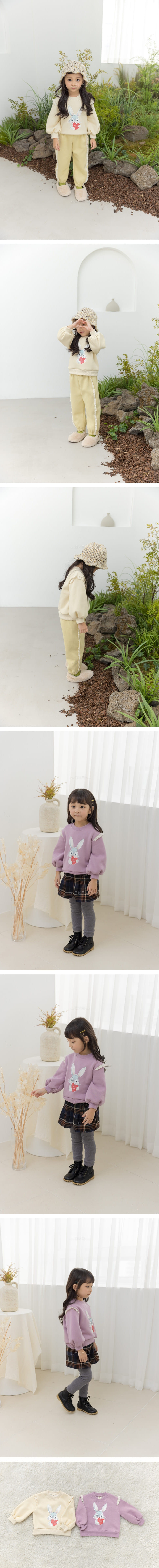 ORANGE MOM - Korean Children Fashion - #Kfashion4kids - Rabbit Screen Painting Tee