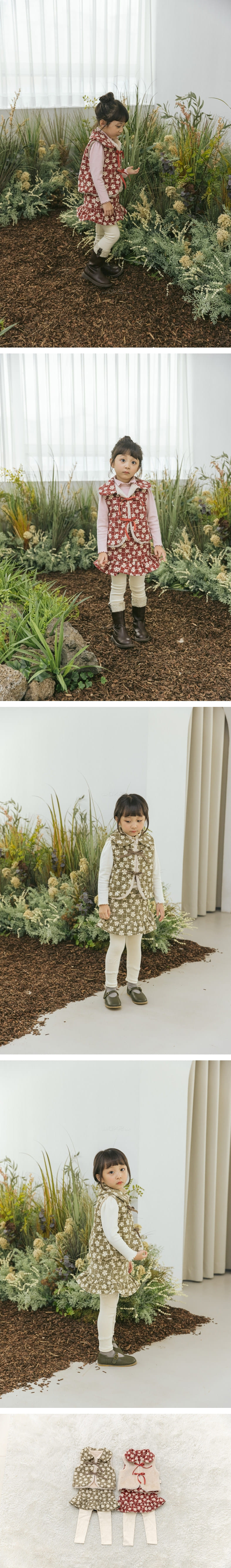 ORANGE MOM - Korean Children Fashion - #Kfashion4kids - Clover Top Bottom Set