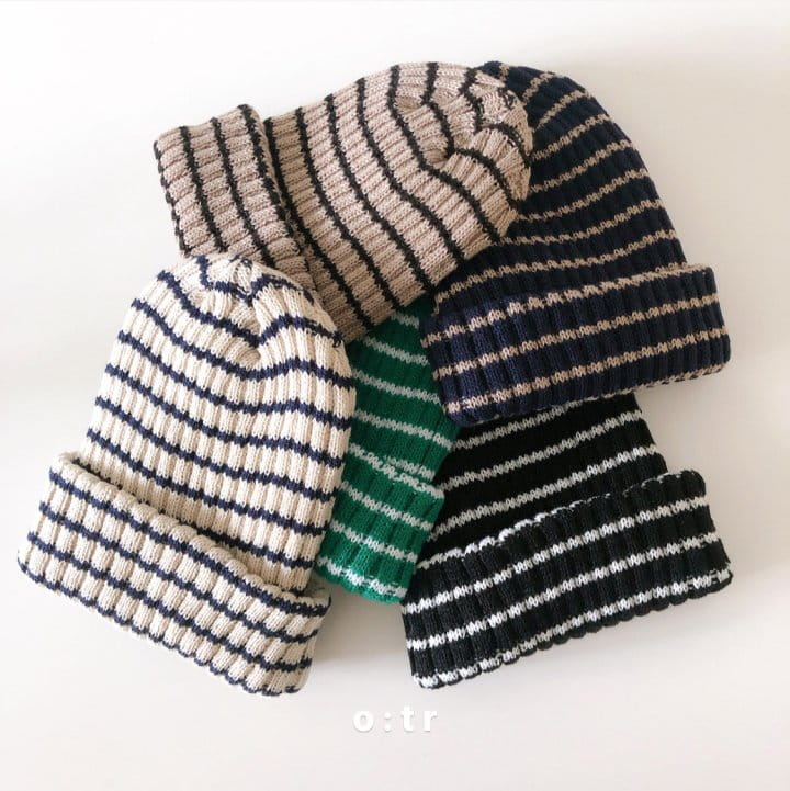 OTR - Korean Children Fashion - #Kfashion4kids - Stripes Beanie