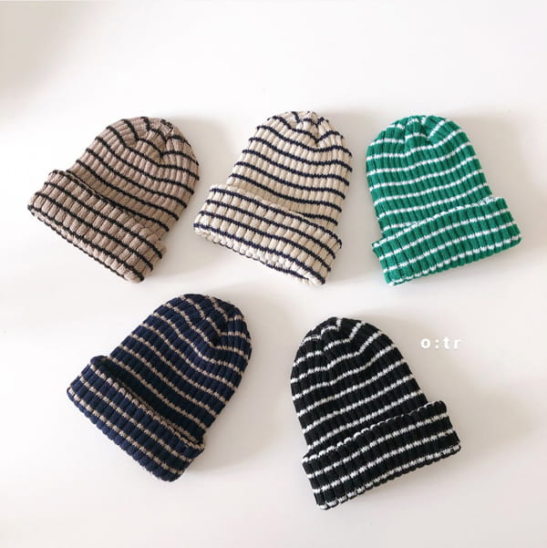 OTR - Korean Children Fashion - #Kfashion4kids - Stripes Beanie