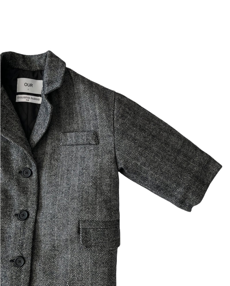 OUR - Korean Children Fashion - #Kfashion4kids - Herringbone Coat - 2