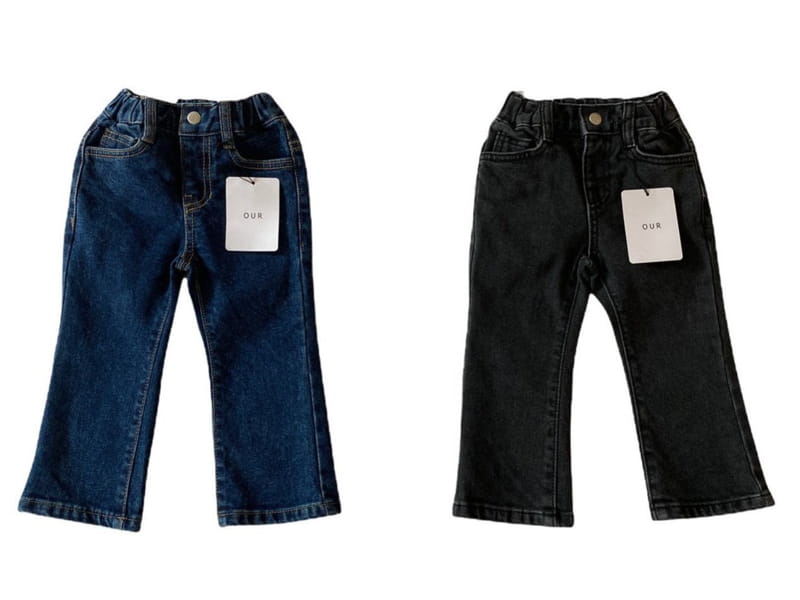OUR - Korean Children Fashion - #Kfashion4kids - Corner Bootscut Jeans - 2