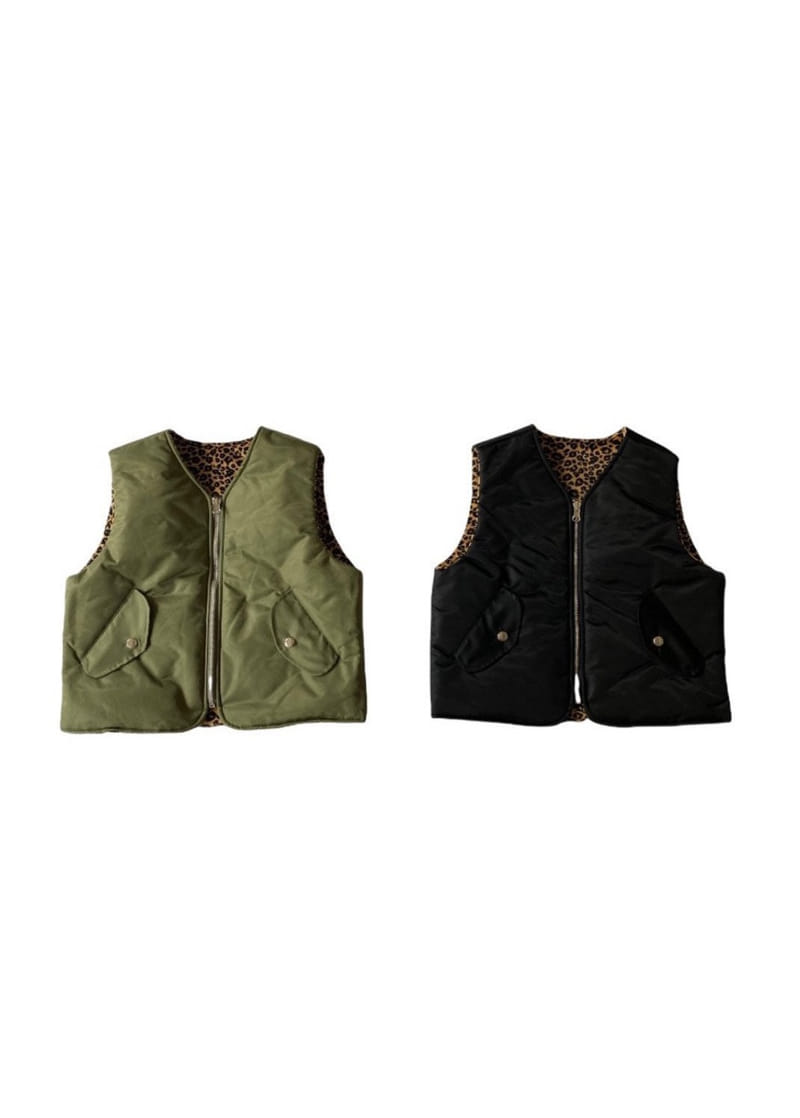 OUR - Korean Children Fashion - #Kfashion4kids - Rivers Leopard Vest - 4