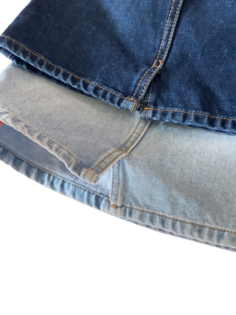 OUR - Korean Children Fashion - #Kfashion4kids - Ness Denim Skirt - 2