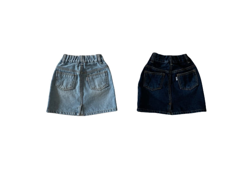 OUR - Korean Children Fashion - #Kfashion4kids - Ness Denim Skirt - 4