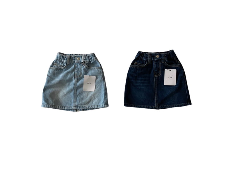 OUR - Korean Children Fashion - #Kfashion4kids - Ness Denim Skirt - 5