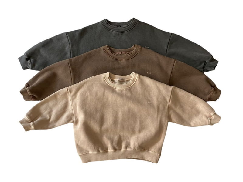 OUR - Korean Children Fashion - #Kfashion4kids - After Paint Double Neck Sweatshirt - 3