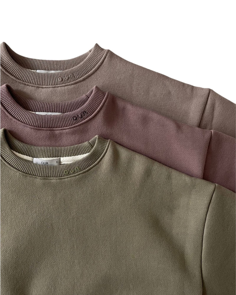 OUR - Korean Children Fashion - #Kfashion4kids - Neck Logo Sweatshirt - 3