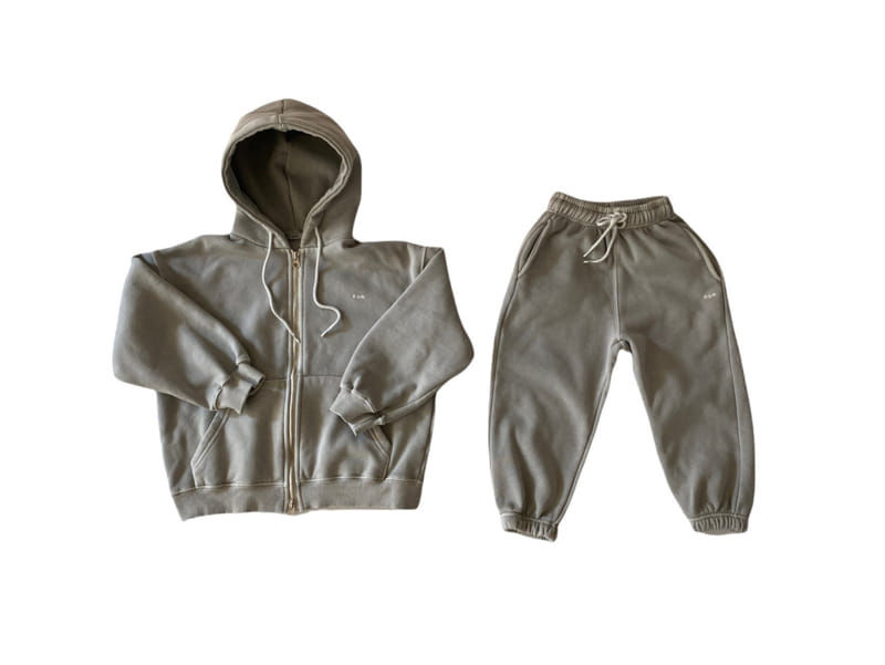 OUR - Korean Children Fashion - #Kfashion4kids - GA Ment Top Bottom Set - 2