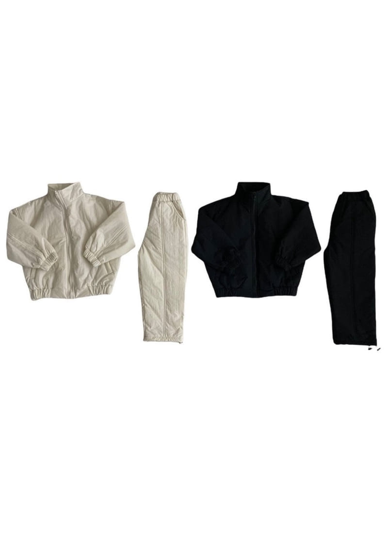OUR - Korean Children Fashion - #Kfashion4kids - Fleece Padding Top Bottom Set - 7