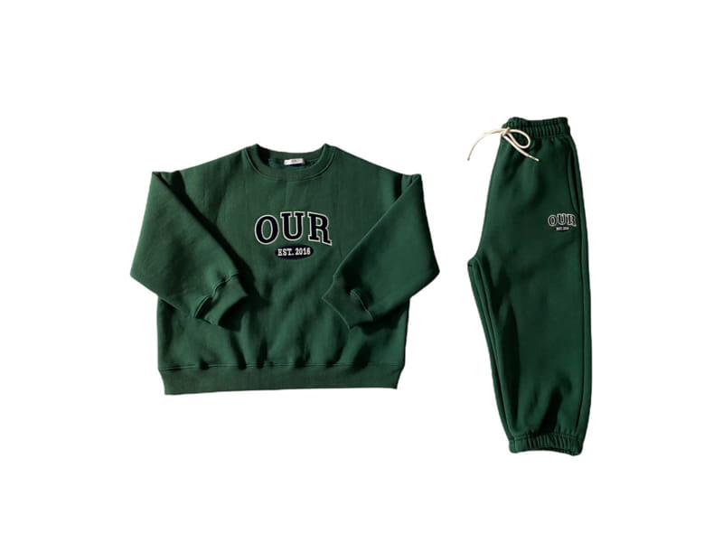 OUR - Korean Children Fashion - #Kfashion4kids - Patch Top Bottom Set - 4
