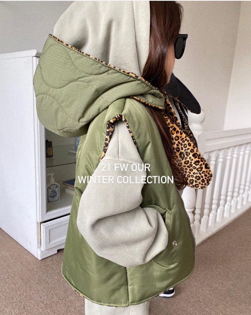 OUR - Korean Children Fashion - #Kfashion4kids - Leopard Hoody Hat - 3