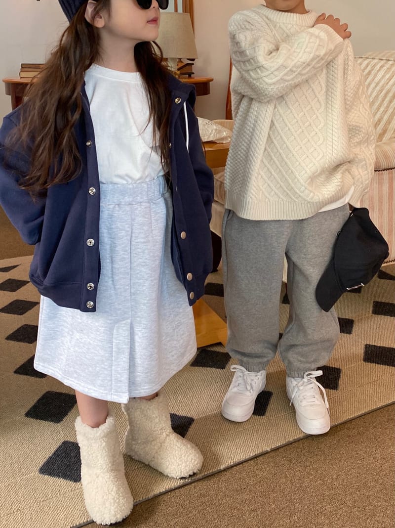 OUR - Korean Children Fashion - #Kfashion4kids - Tery Slit Skirt - 6