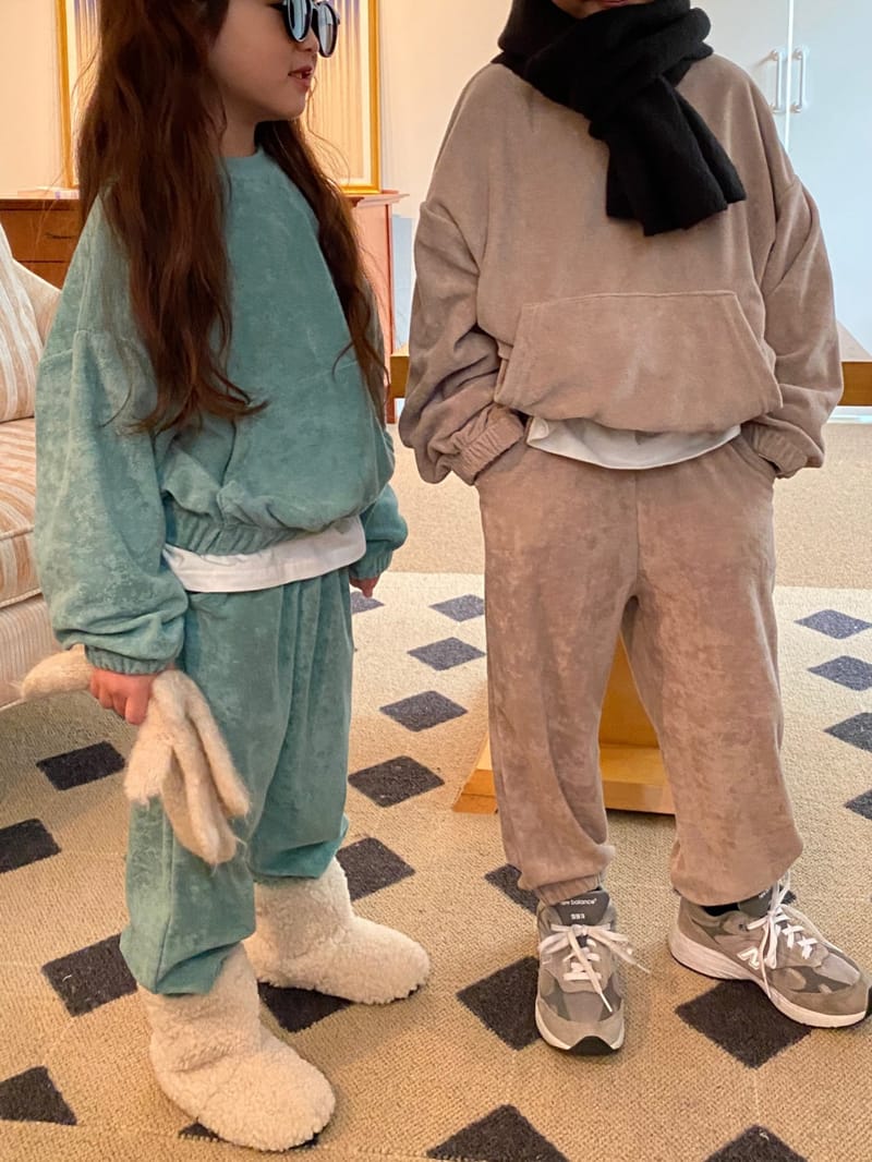 OUR - Korean Children Fashion - #Kfashion4kids - Tery Top Bottom Set - 4