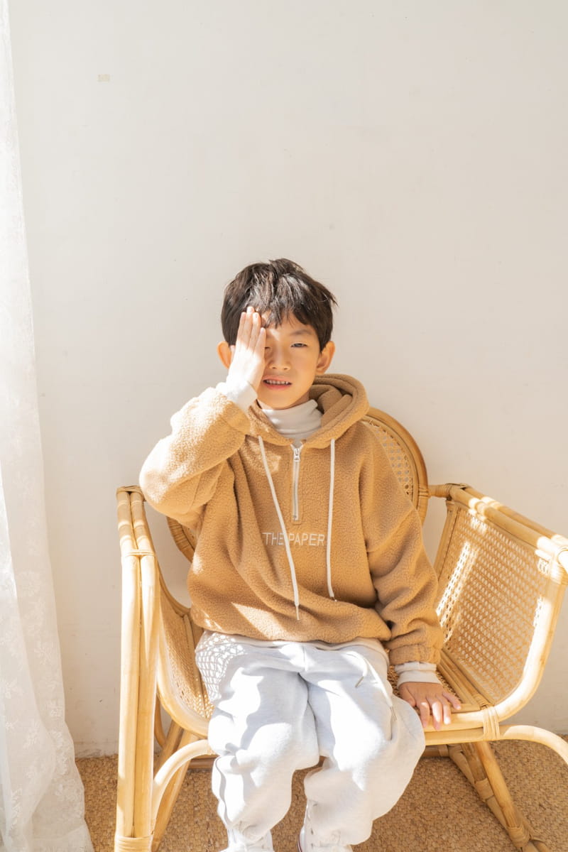 PAPER STUDIOS - Korean Children Fashion - #Kfashion4kids - Embroidery Zip-up Hoody