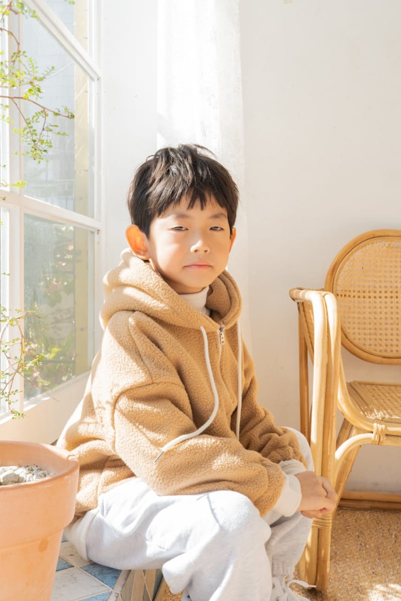 PAPER STUDIOS - Korean Children Fashion - #Kfashion4kids - Embroidery Zip-up Hoody - 2