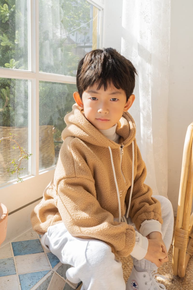 PAPER STUDIOS - Korean Children Fashion - #Kfashion4kids - Embroidery Zip-up Hoody - 3