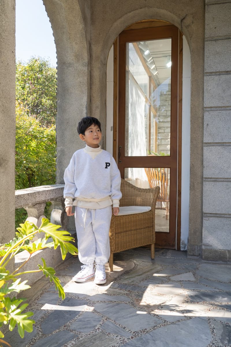 PAPER STUDIOS - Korean Children Fashion - #Kfashion4kids - P Embroidery Sweatshirt