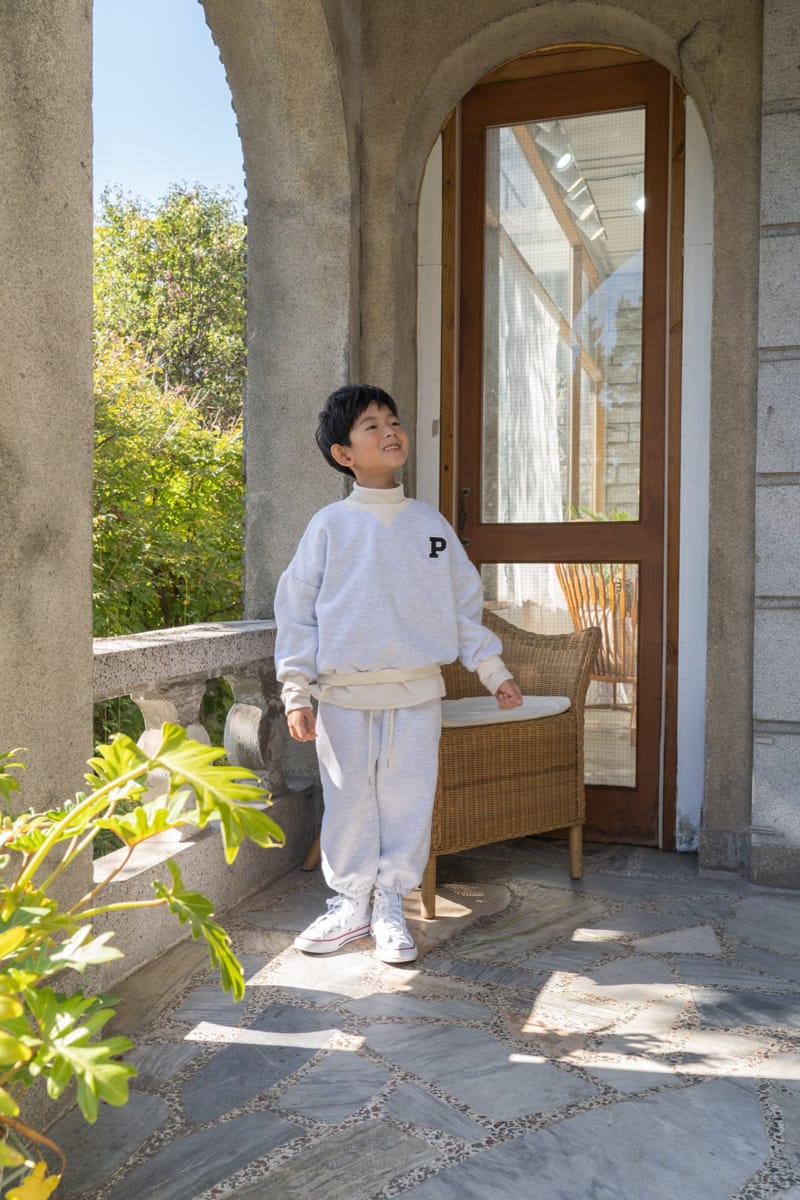 PAPER STUDIOS - Korean Children Fashion - #Kfashion4kids - P Embroidery Sweatshirt - 2