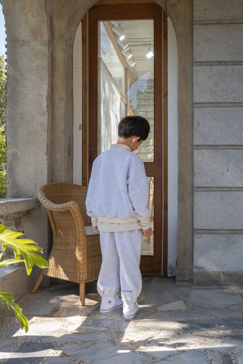 PAPER STUDIOS - Korean Children Fashion - #Kfashion4kids - P Embroidery Sweatshirt - 4