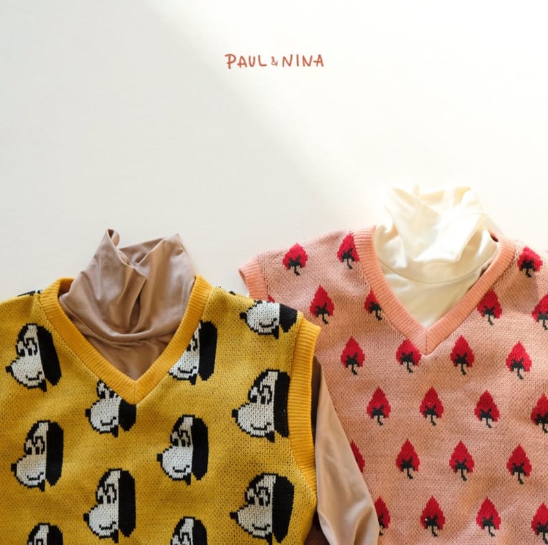 PAUL & NINA - Korean Children Fashion - #Kfashion4kids - Puppy Strawberry Vest - 2