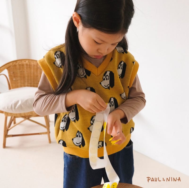 PAUL & NINA - Korean Children Fashion - #Kfashion4kids - Puppy Strawberry Vest - 3