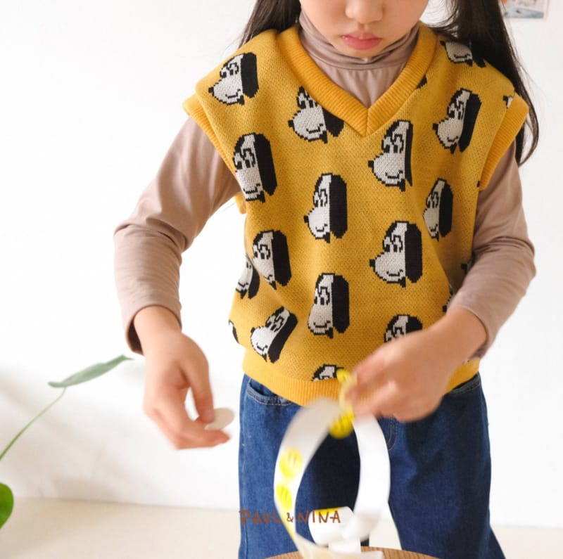 PAUL & NINA - Korean Children Fashion - #Kfashion4kids - Puppy Strawberry Vest - 9