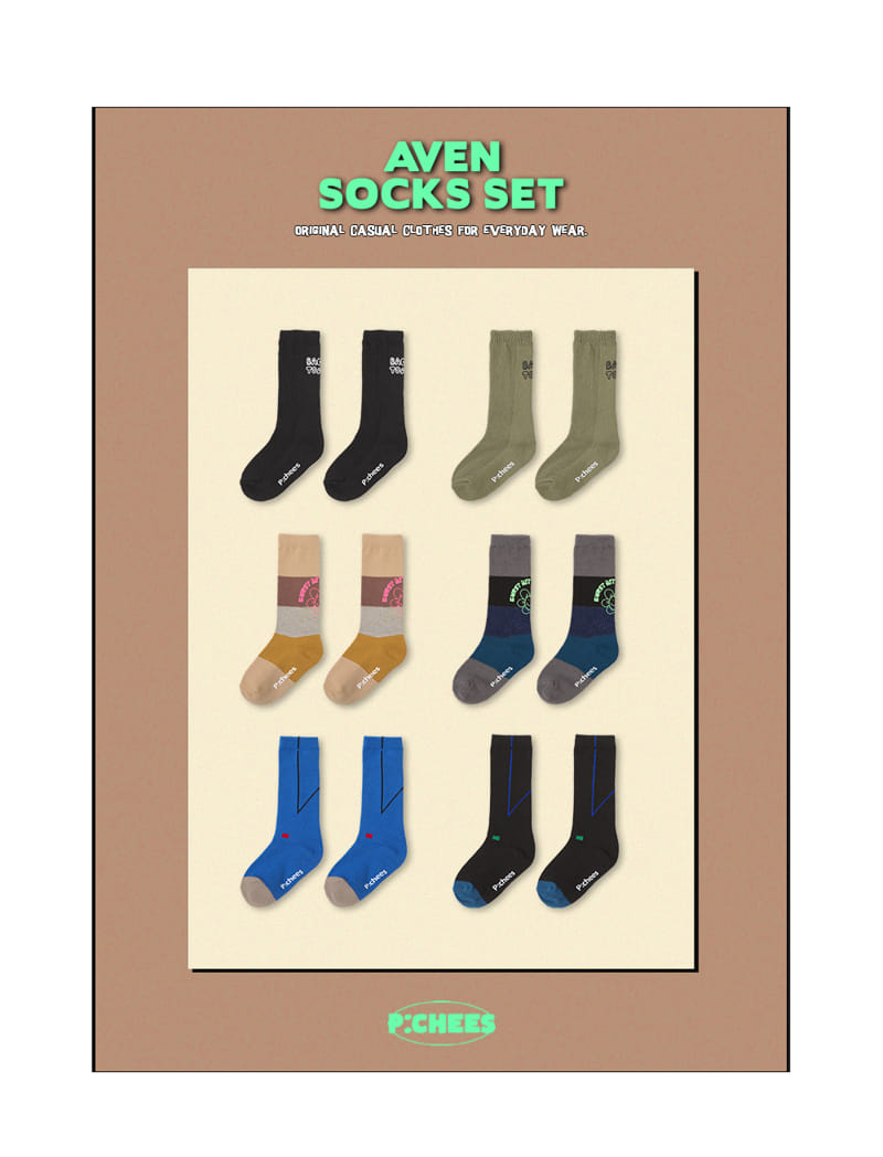 PEACH-CREAM - Korean Children Fashion - #Kfashion4kids - Aven Socks [set of 3]