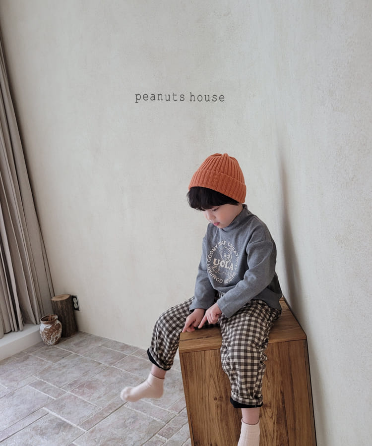 PEANUTS - Korean Children Fashion - #Kfashion4kids - Check Bonding Pants - 10