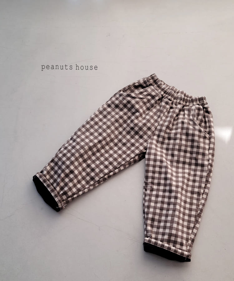 PEANUTS - Korean Children Fashion - #Kfashion4kids - Check Bonding Pants - 2