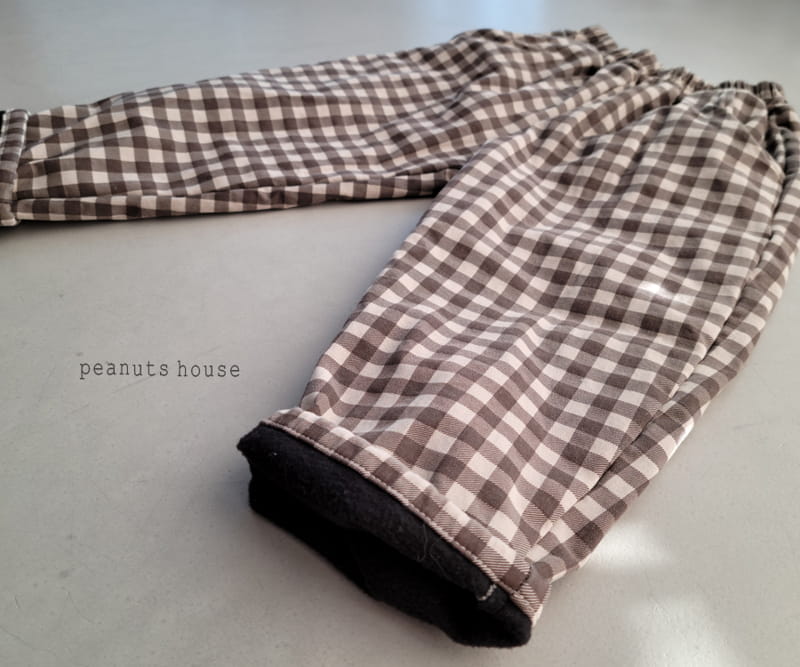 PEANUTS - Korean Children Fashion - #Kfashion4kids - Check Bonding Pants - 3