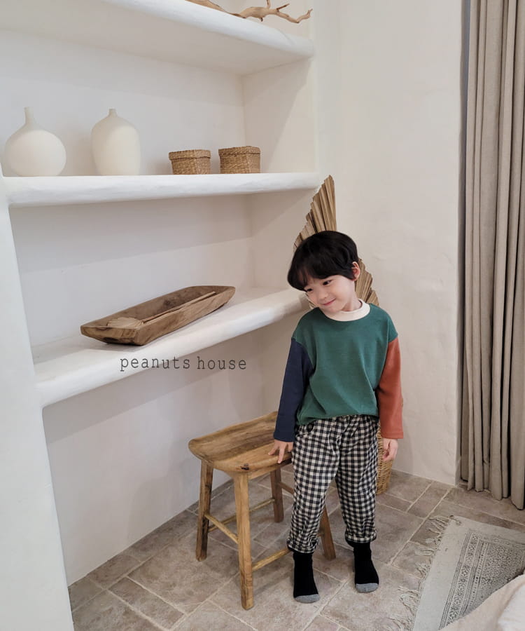 PEANUTS - Korean Children Fashion - #Kfashion4kids - Check Bonding Pants - 6