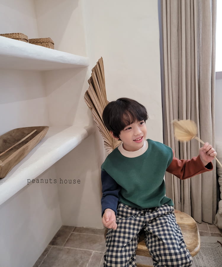 PEANUTS - Korean Children Fashion - #Kfashion4kids - Check Bonding Pants - 8