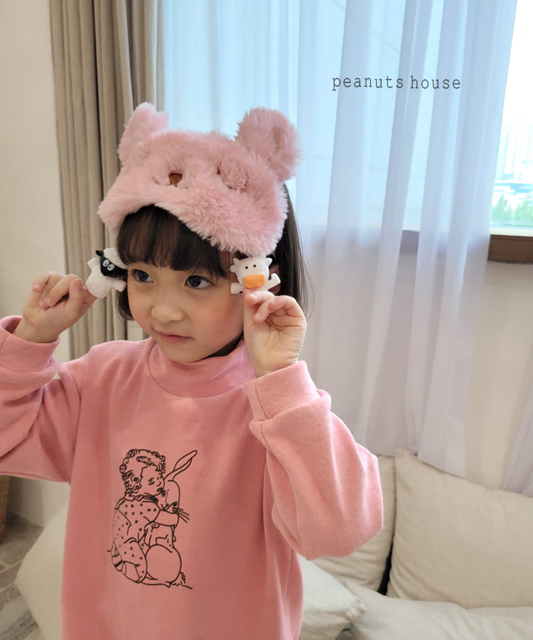 PEANUTS - Korean Children Fashion - #Kfashion4kids - Girl and Rabbit Tee