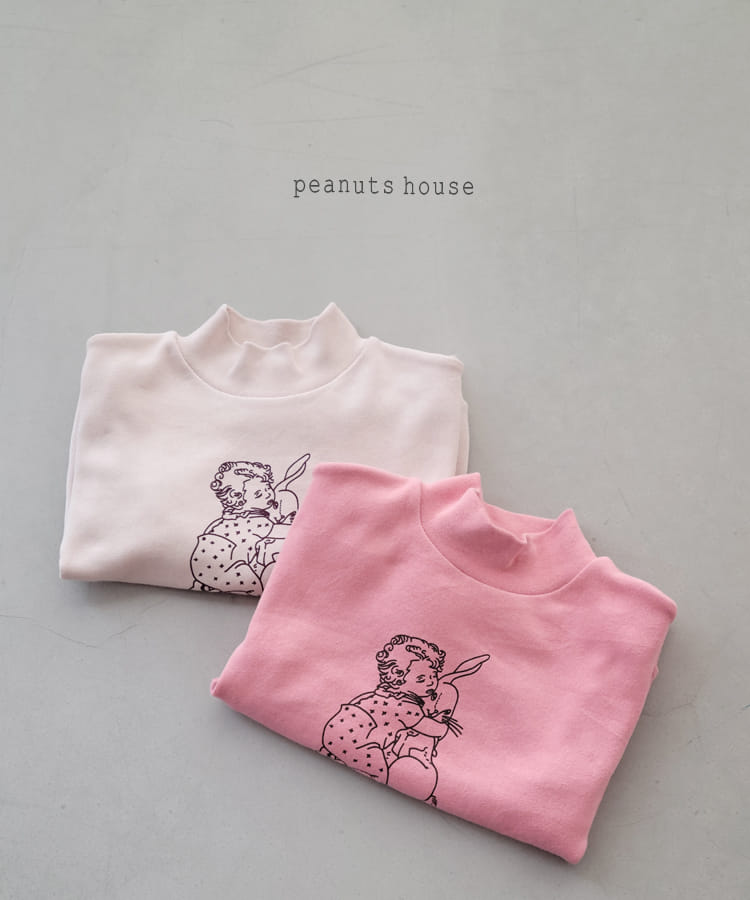 PEANUTS - Korean Children Fashion - #Kfashion4kids - Girl and Rabbit Tee - 2