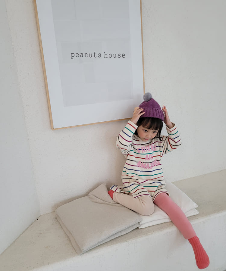 PEANUTS - Korean Children Fashion - #Kfashion4kids - Rainbow Long Tee - 11