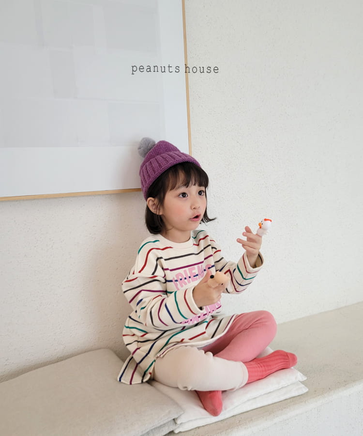 PEANUTS - Korean Children Fashion - #Kfashion4kids - Rainbow Long Tee - 12
